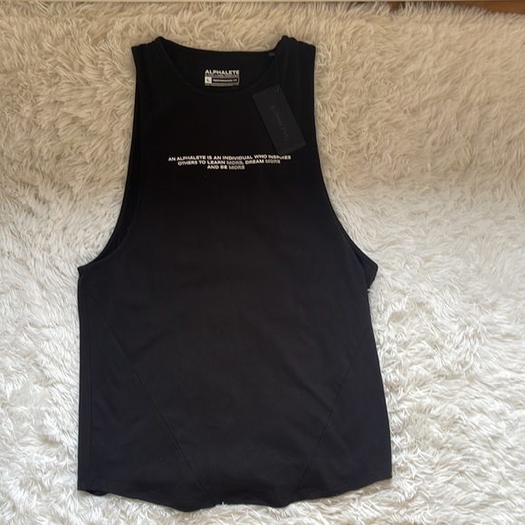 NWT Mens size large Alphalete black workout shirt - Picture 1 of 7